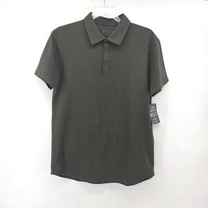 BYLT Women's Premium Short Sleeve Polo Shirt Olive Green Athletic Fit L